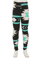 Arrow Leggings-Aqua