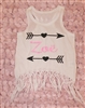 Personalized Arrow Fringe Tank