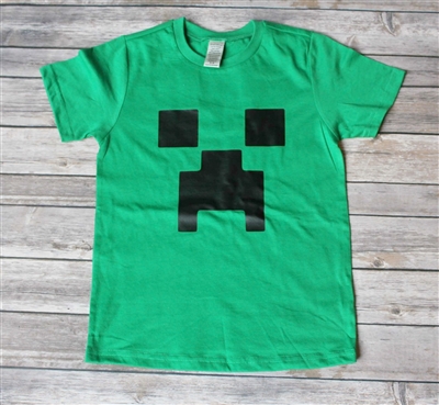 Minecraft Creeper Birthday Tee