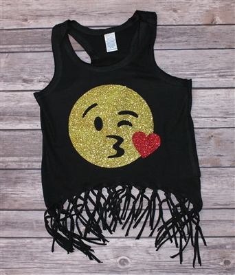 Personalized Emoji Fringe Tank