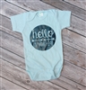 Hello I'm New Here Onesie