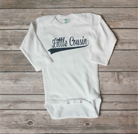 Little Cousin Baseball Onesie