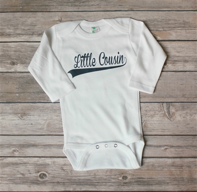 Little Cousin Baseball Onesie