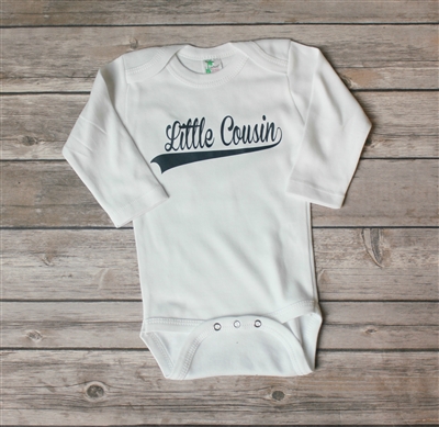 Little Cousin Baseball Onesie