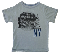 New York Yankees Destructed Ringer Tee