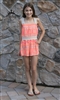 Orange Crochet Waistband & Strap Romper