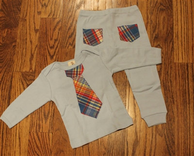 Plaid Tie Set